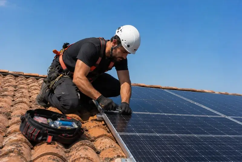 Maintenance et monitoring de panneaux solaires à l'Arbresle