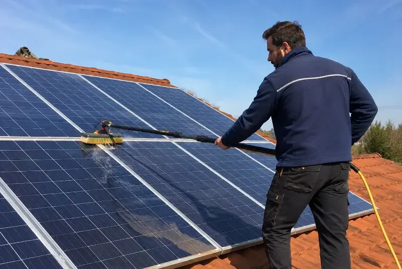 Nettoyage et entretien de panneaux solaires à l'Arbresle